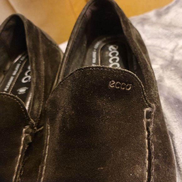 Men\'s ECCO black suede loafers - size 13 main image 14